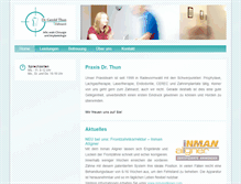 Tablet Screenshot of dr-thun.de